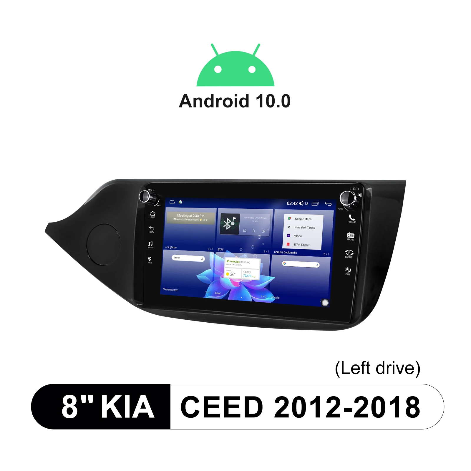 Android 10 0 головное устройство GPS навигации четыре ядра 4 Гб Оперативная память 64