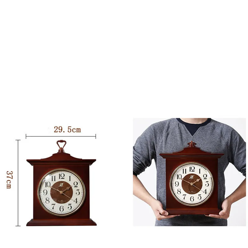Simple Table Clock Living Room Creative European Retro Pendulum Office Desktop Vintage Ornaments Home Decor | Дом и сад