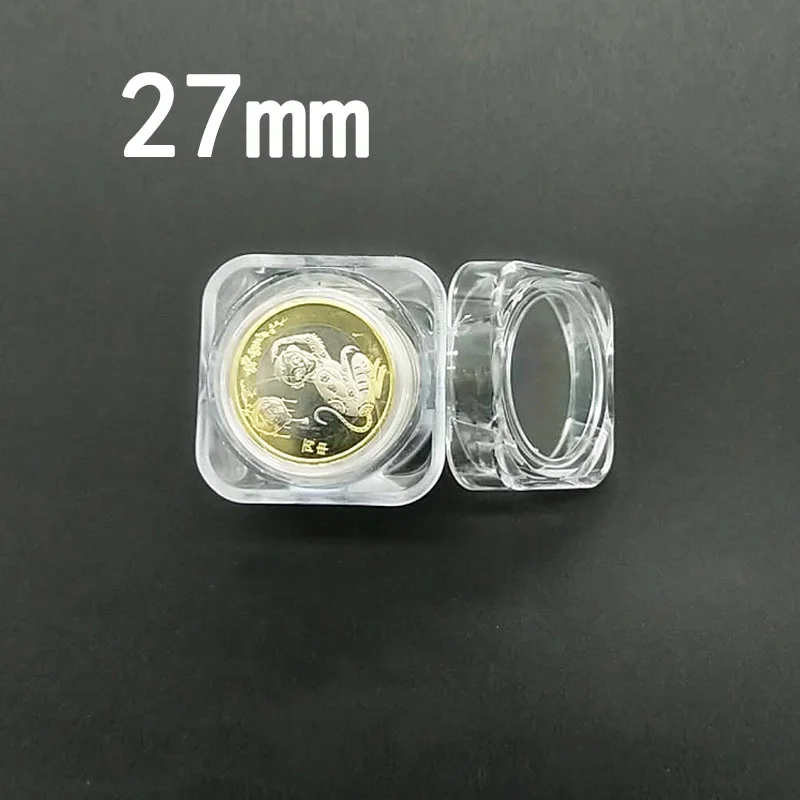 Пластиковая прозрачная капсула коробка коллекция трубка держатель чехол для