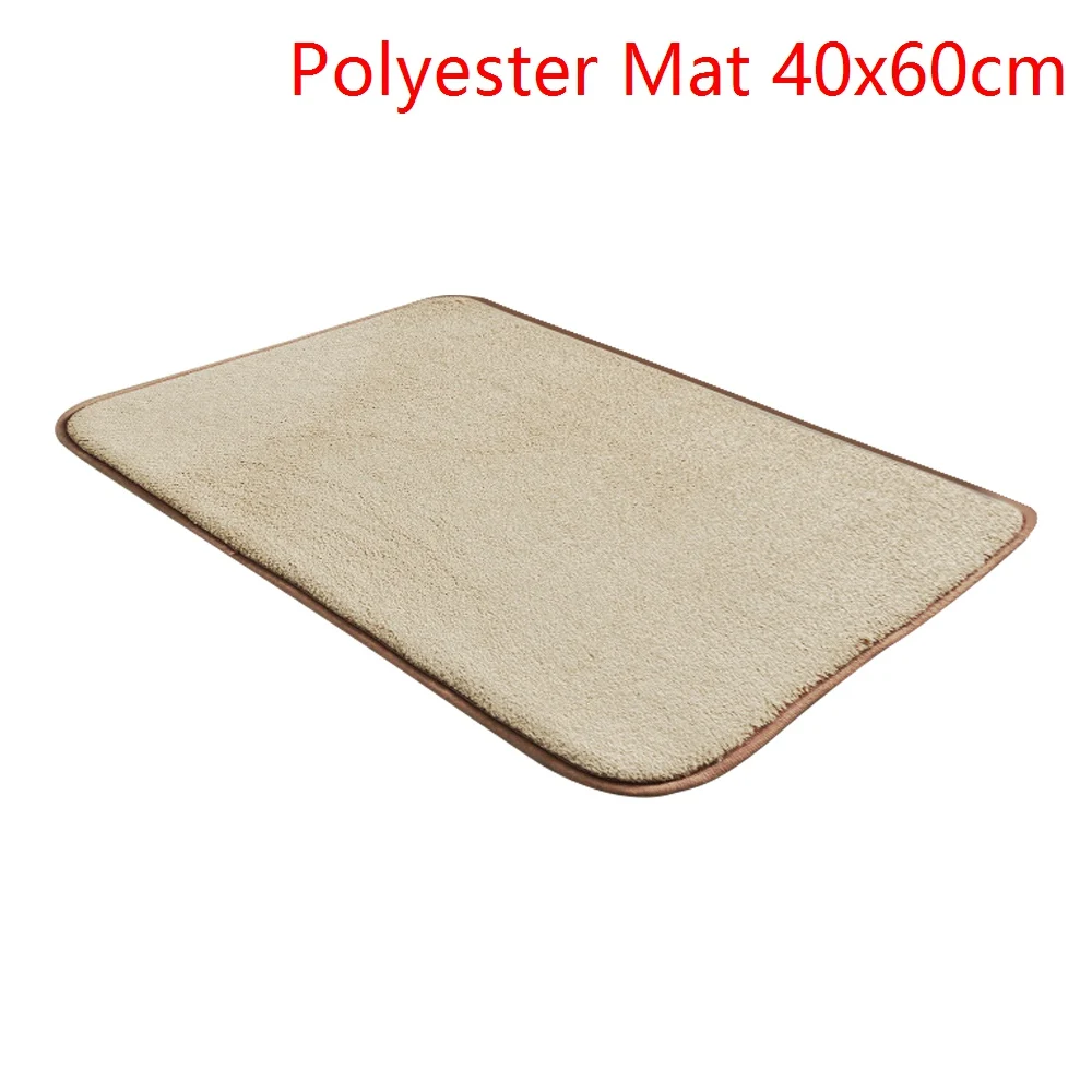 A-khaki 40x60cm Urijk коврик для ванной, нескользящий коврик для ванной комнаты, Впитывающий Коврик из пены с эффектом памяти, коврик для ванной, кухонный дверной пол, коралловый флис, 40*60/50*80 см - Цвет: A-khaki 40x60cm