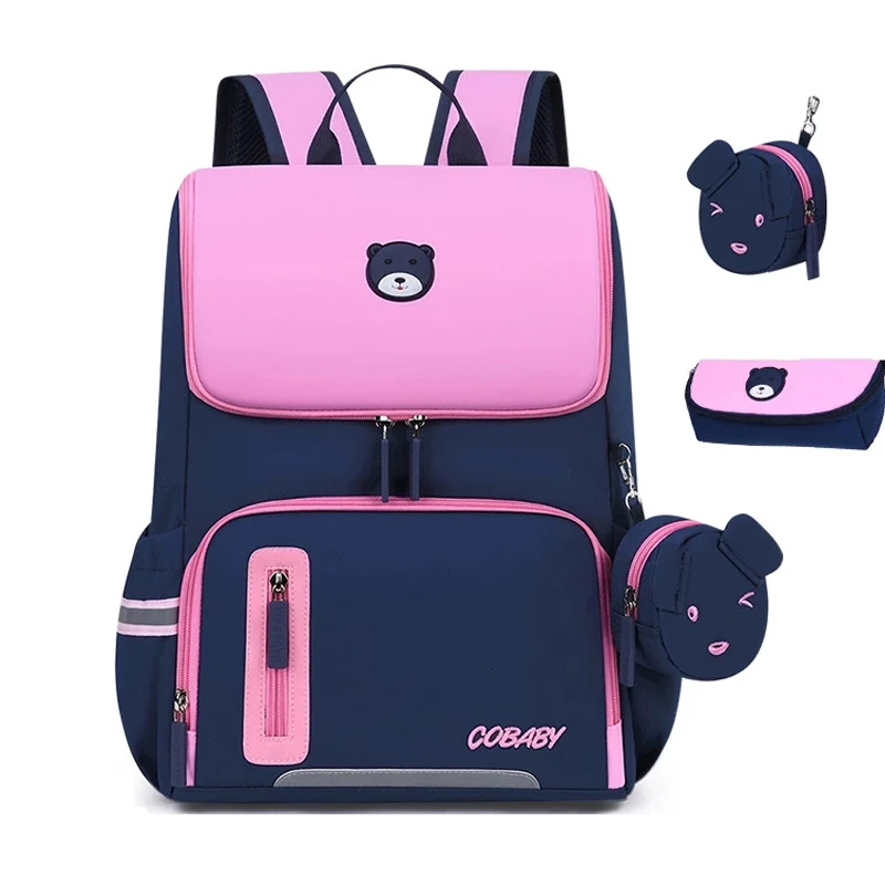 Школьные рюкзаки для девочек, сумка принцессы для учеников начальной школы 1-6 классов, Детские ранцы, ранец большого размера