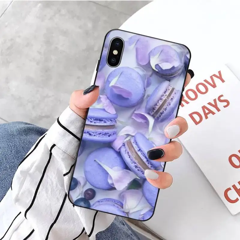 

Dessert ice cream Macaron Food luxury high quality Phone Case funda For iphone 5 5s 5c se 6 6s 7 8 plus x xs xr 11 pro max
