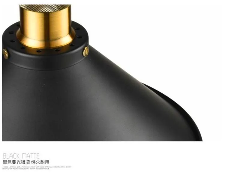 

American Rural Edison classic little black dress chandelier dining room bedroom bedside chandelier retro creative Chandelier