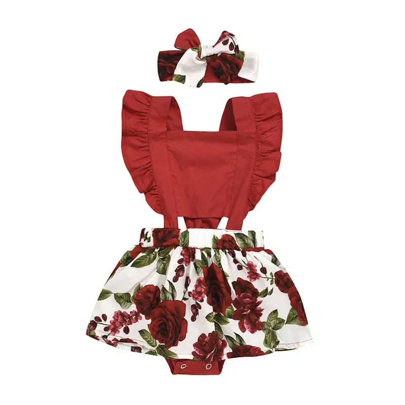 Одежда для маленьких девочек комбинезон с длинными рукавами + юбка на подтяжках