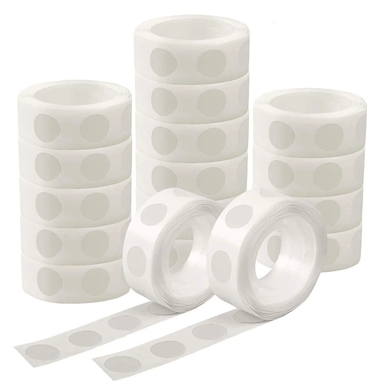 

Glue Point Clear Balloon Glue Double Sided Dots of Glue Tape for Balloons for Party or Wedding Decoration 16 Pack