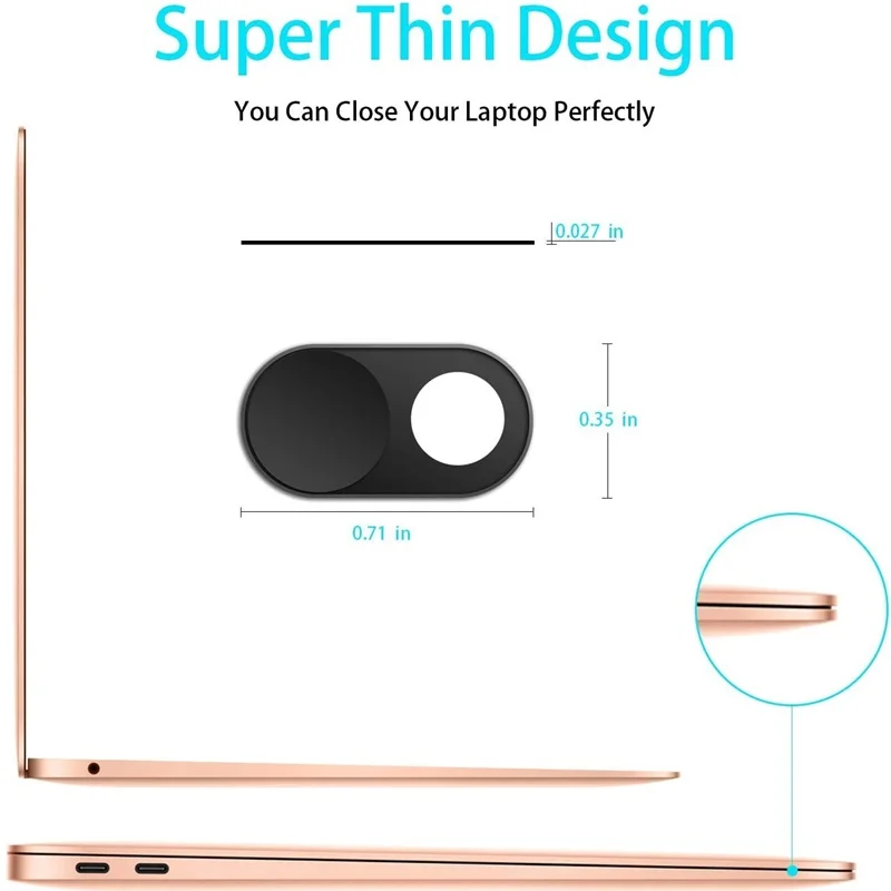 Обновленная крышка затвора веб-камеры из сплава магнитный слайдер универсальная