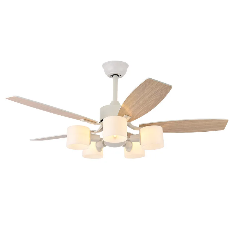 

52 Inch modern Plywood blade ceiling fan with lamp roof lighting fan bedroom decorate ceiling fans remote control 220 volt fan