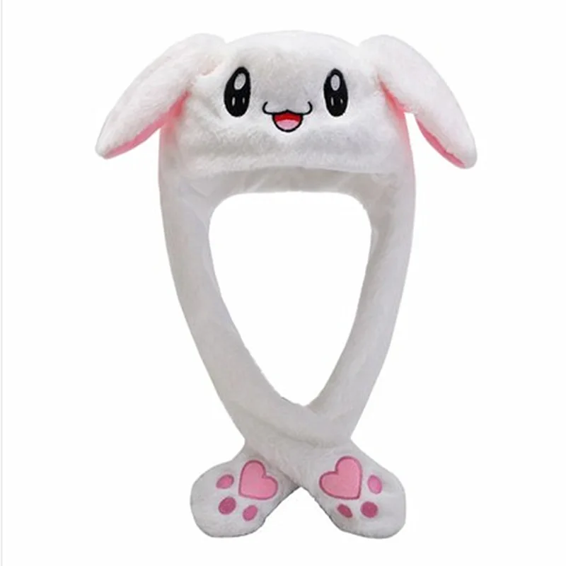 

Moving bunny ears hat net red cute airbag hat bunny hats that move long ears by pinching long ears