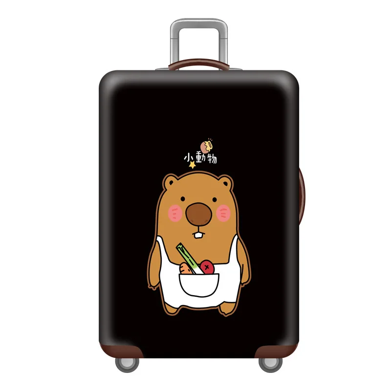 R Luggage cover Эластичные Защитные чехлы для багажа с животным узором, Чехол для багажа, подходит для 18-32 дюймов, пылезащитный чехол для чемодана, аксессуары для путешествий - Цвет: R Luggage cover