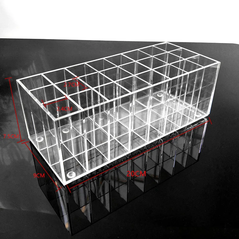 Acrylic Lip Gloss Holder 24 Slots Lipstick Box Display Stand Sundry Storage Cosmetic Makeup Organizer | Дом и сад