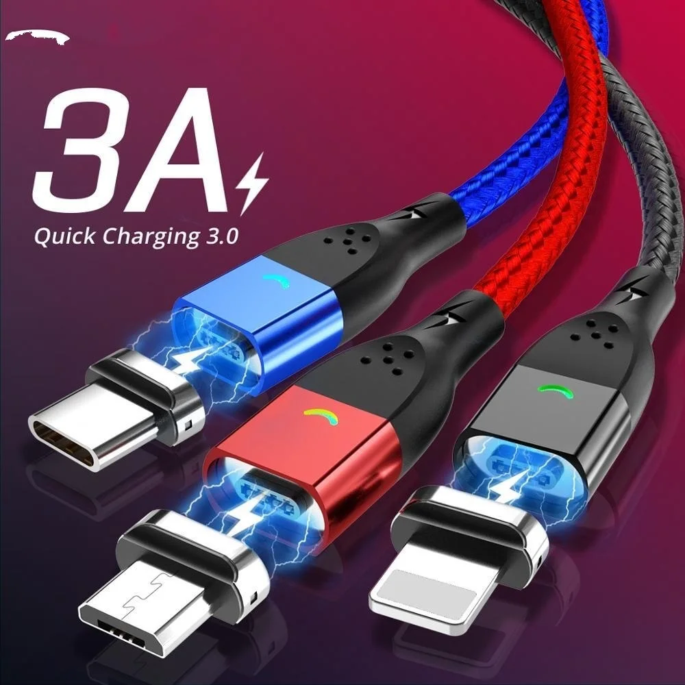 

Magnetic Cable Micro USB Type C Magnetic Charging Cables Magnetic Charger for iPhone Samsung Huawei Xiaomi Quick Charge