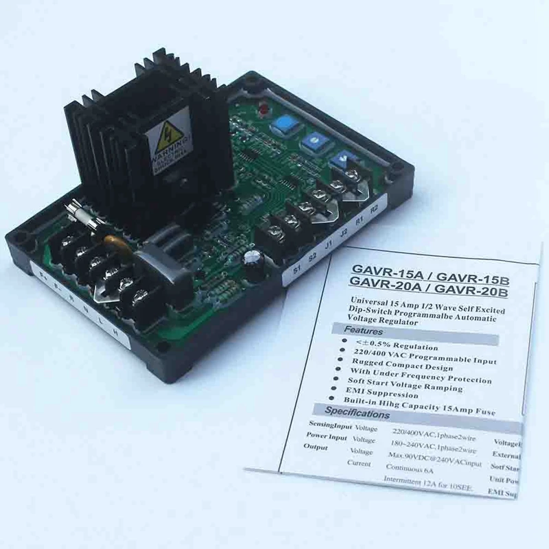 

Avr Gavr-15A Automatic Voltage Regulator For Parbeau Generator With Manual