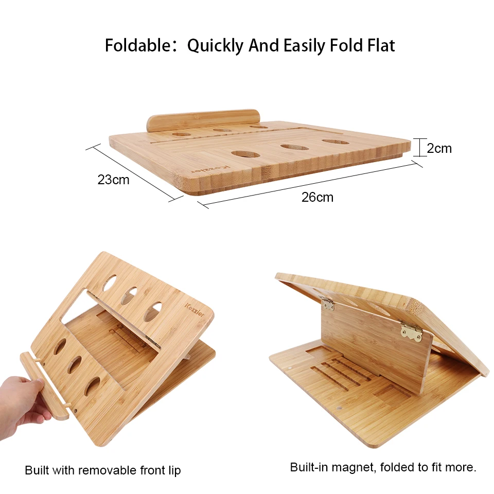 icozzier бамбуковая складная подст