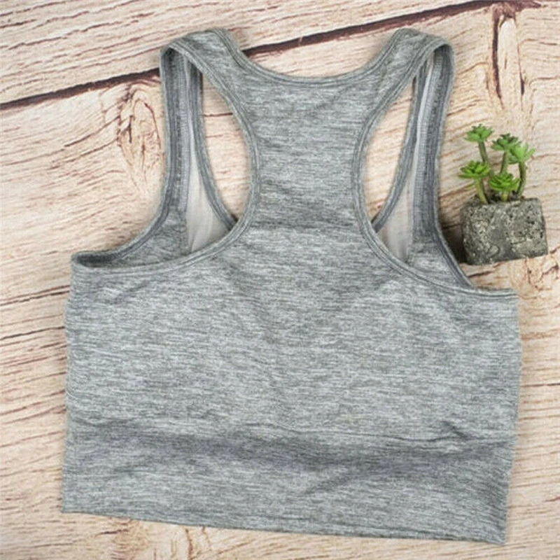 Hot Sale Women's Sleeveless Sports Vest Cami Casual Mesh Patchwork Pullover Crop Tank Top Hollow Breathable Comfort bra | Женская