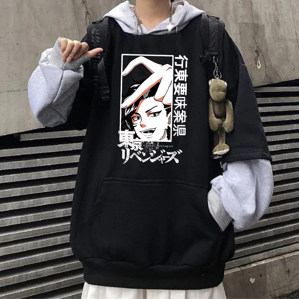 

Hot Anime Hoodie Tokyo Revengers Fashion Pullovers Tops Casual Autumn Streetwear