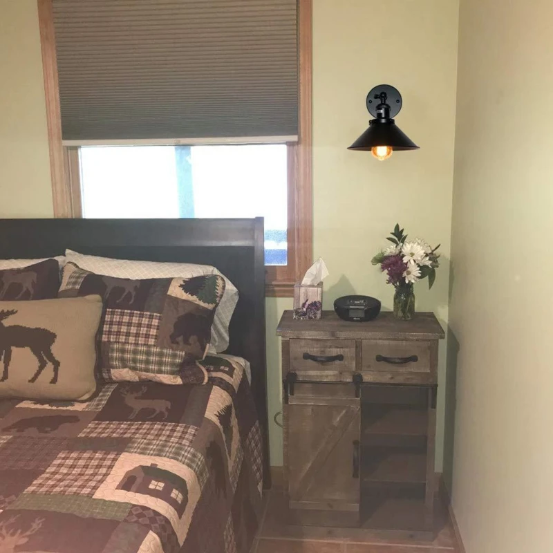 

Retro Industrial Wall Mount Lamp (without Bulb) Home Bedroom Garage Vintage Fixture Night Light Multipurpose Wall Sconce