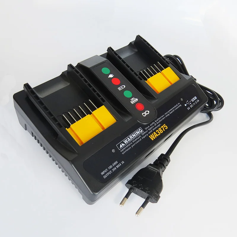 Быстрое зарядное устройство для Worx WA3875 WA3742 20 в 18 литий-ионная батарея 3 0 А WA3520 WA3525