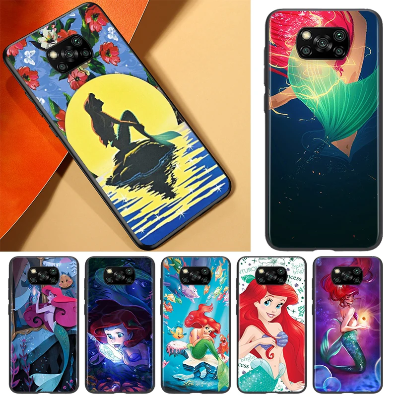 

Disney Cartoon Animation The Little Mermaid For Xiaomi Civi Play Mix 3 6X 5X Poco X3 NFC F3 GT M3 M2 X2 F2 Pro C3 F1 Phone Case