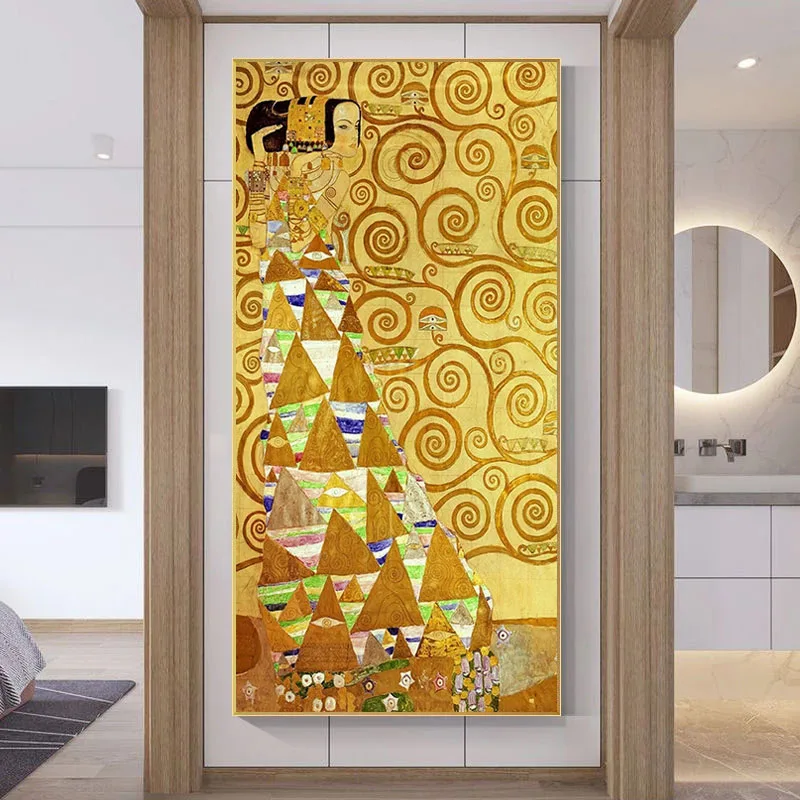 

Художественный Густав Климт женщина на холсте, постеры и принты, настенные картины куадроса для гостиной, домашний декор