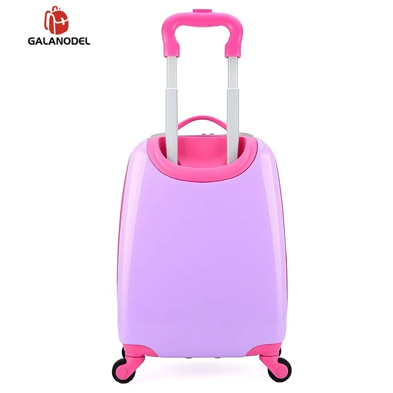 Children's Cartoon Suitcase Child Trolley Case Luggage Kids Schoolbags Travel Suitcase with Wheels 3D 18inch Case Kid's Toys Box