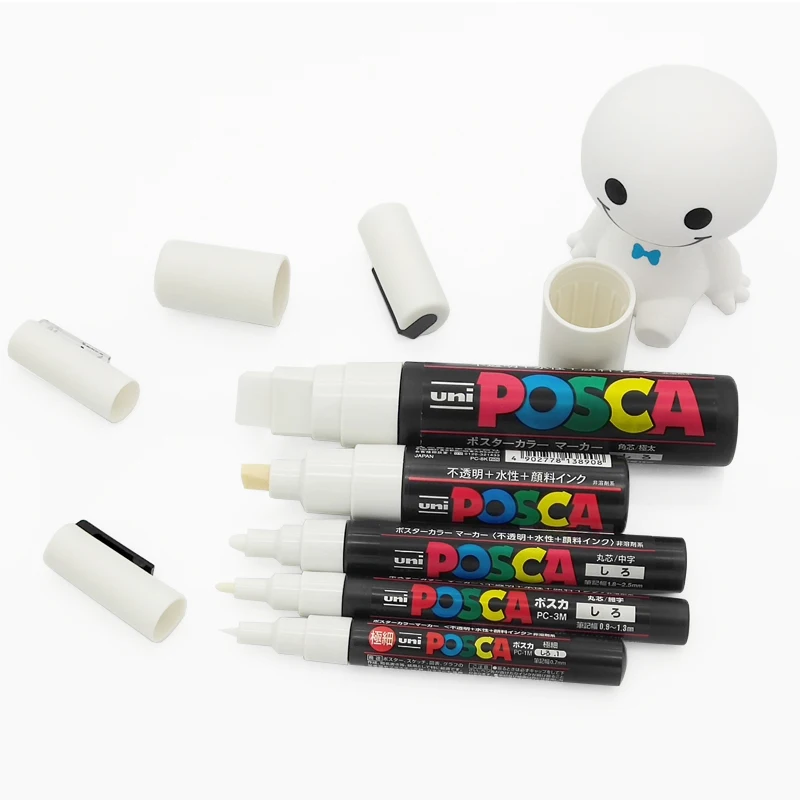 5 шт./компл. UNI Posca ручка для рисования смешанные отметки размеров каждый с 1 ручкой
