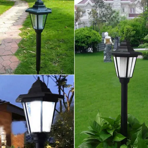 

Outdoor Solar Power LED Path Way Wall Landscape Mount Garden Fence Lamp Light