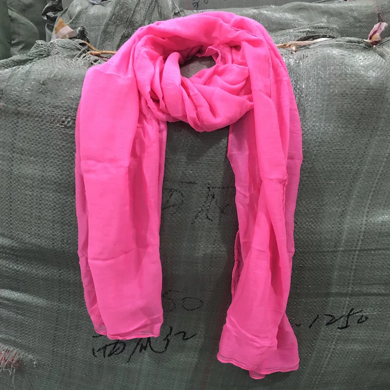 Роскошный женский шарф ярких цветов новинка Женский однотонный женские шали