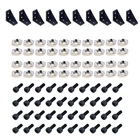 Набор коннекторов из 2040 алюминиевого профиля: угловой кронштейн 10 шт. + 40 шт. 20 серий M4 T-slot + 40 шт. M4x10 мм, шестигранный гнездовой болт