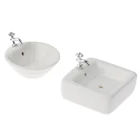 1:12 Миниатюрный Кукольный дом раковина для ванной комнаты керамическая раковина модельные аксессуары игрушки