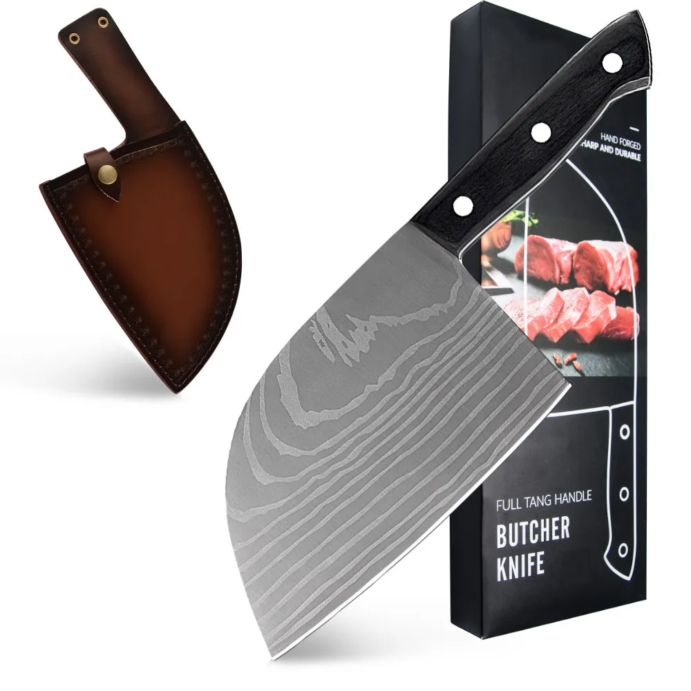 7cr17 нож шеф повара из нержавеющей стали китайский мясник уличный портативный