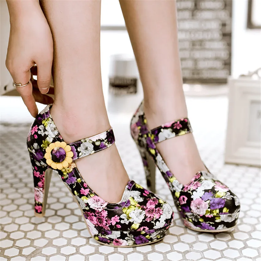 

Shoes Woman Pumps Wedding Party Shoes Platform Dress Women Shoes Ankle Strap High Heels Ladies Shoes Small Big Size 31 - 48