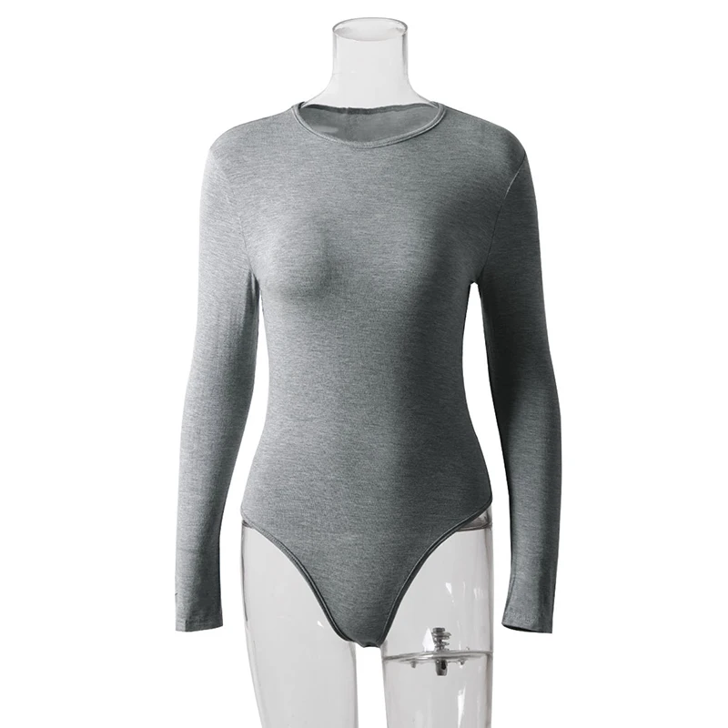 Осенне зимние комбинезоны повседневные неоновые однотонные облегающие боди с