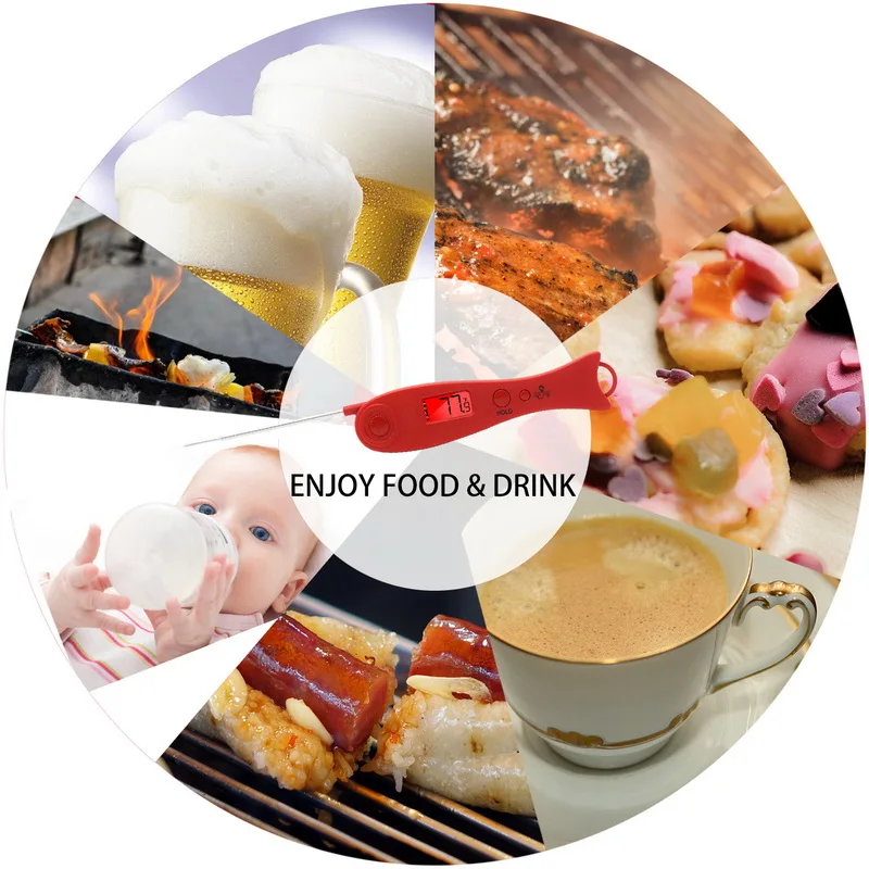 Высокая термостойкость духовой шкаф бытовой термометр из нержавеющей стали для