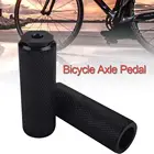 Велосипедная педаль BMX для горного велосипеда, нескользящая Передняя и задняя оси, колышки из сплава, черный цилиндр, для горного велосипеда
