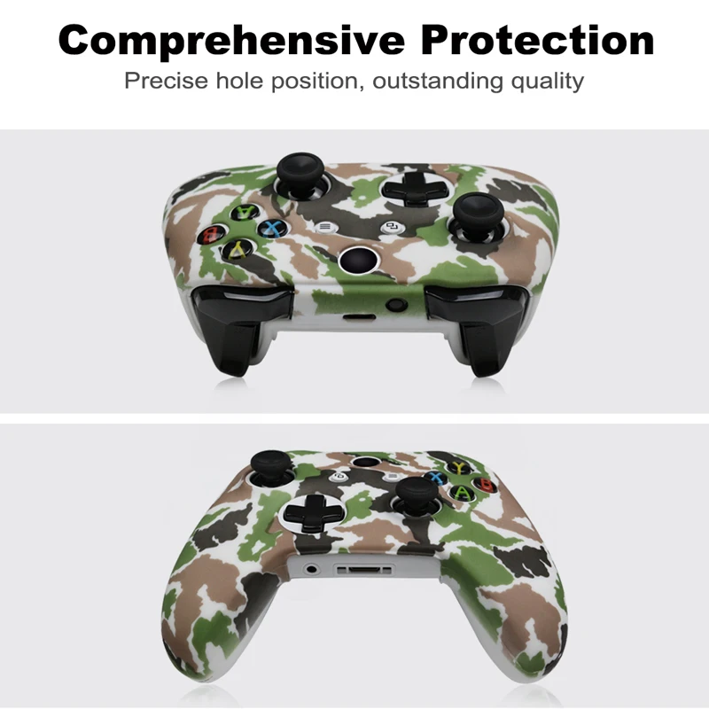 Силиконовый защитный чехол для геймпада 11 цветов XBox One Slim /X камуфляжный
