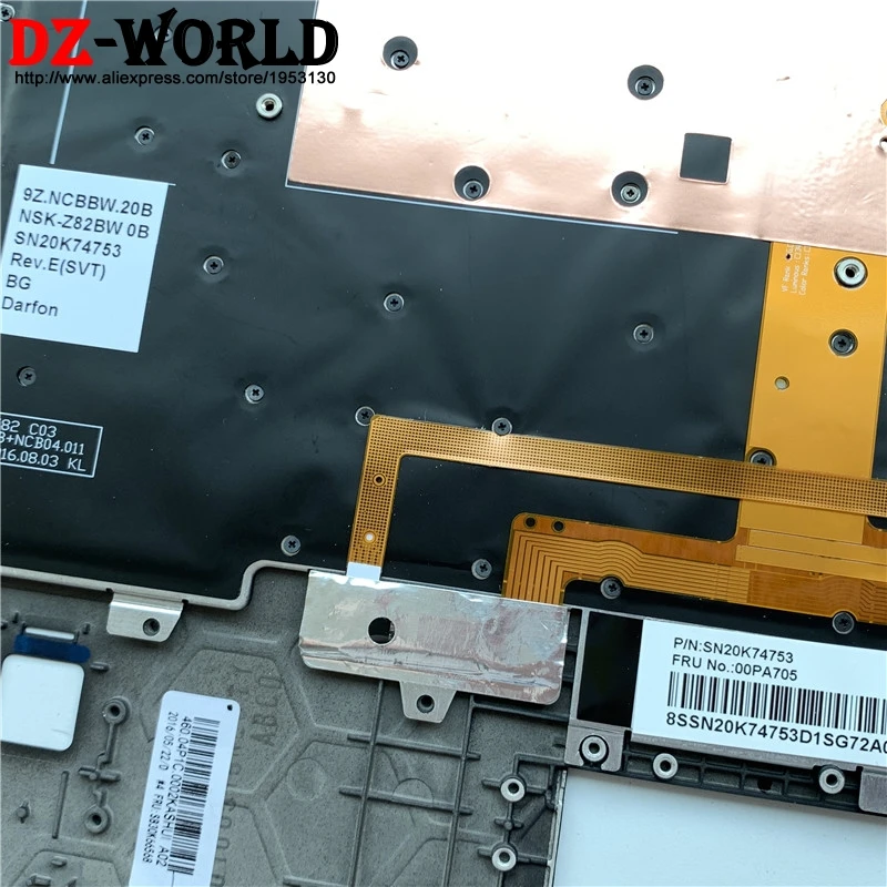 Comprar Nueva C Funda Superior Palmest Con Teclado Retroiluminado BG Búlgaro Para Lenovo Thinkpad X1 Carbon 4th Gen 4 Laptop 01AV219 01AV180