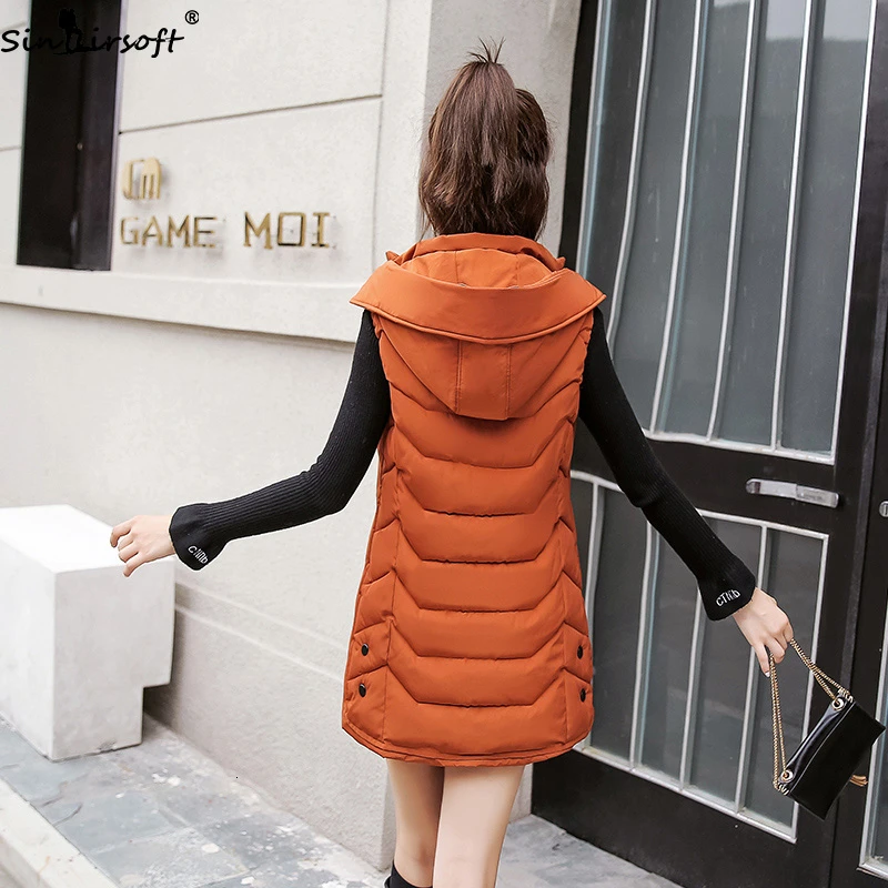 2019 Autumn And Winter New Fashion Slim Cotton Down Jacket Gilet Women Casual Wild Light Multi-color Hooded Girl Vest Tide |