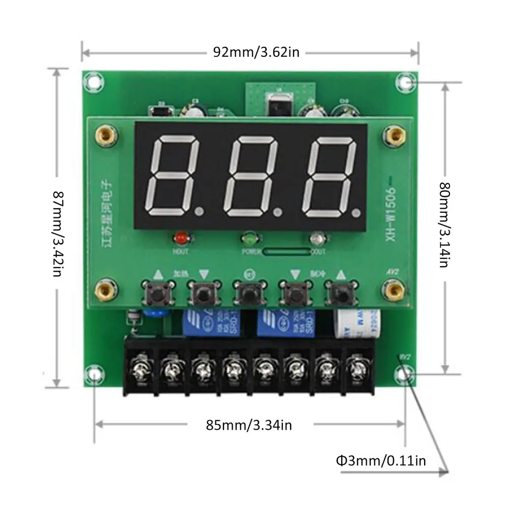 AC 220V Digital Two way Heating and Cooling Thermometer Temperature Controller Thermostat Incubator Control Microcomputer | Дом и сад