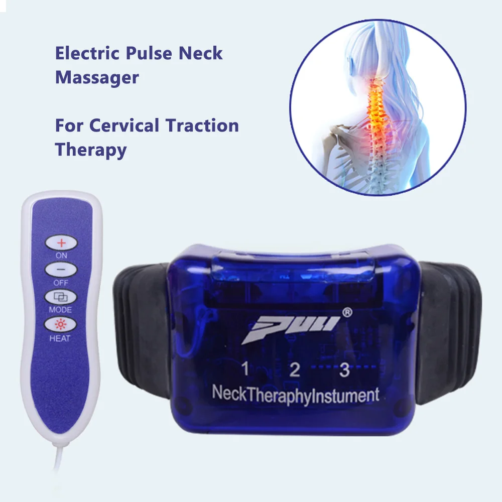 

Remote Control Electric Heat Pulse Neck Massager Cervical Vertebra Physiotherapeutic Pain Relief Tool Body Relaxation HealthCare