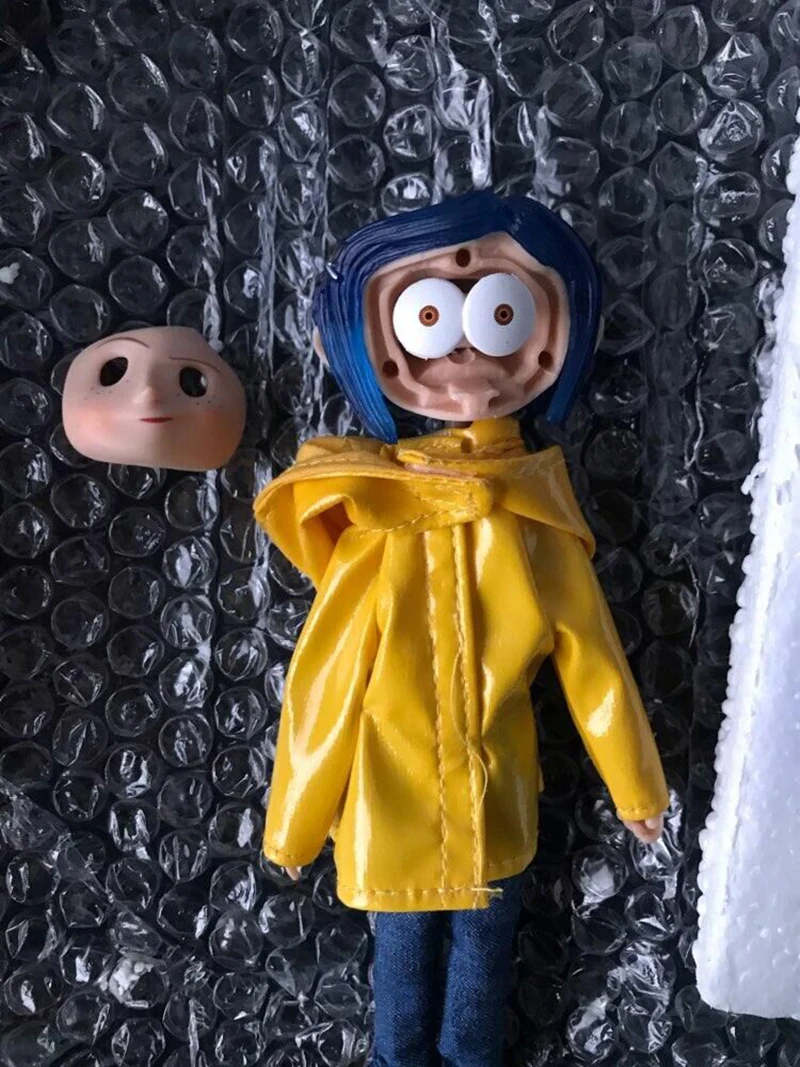 NECA коралин с желтым дождевиком фигурка игрушка кукла подарок на Рождество