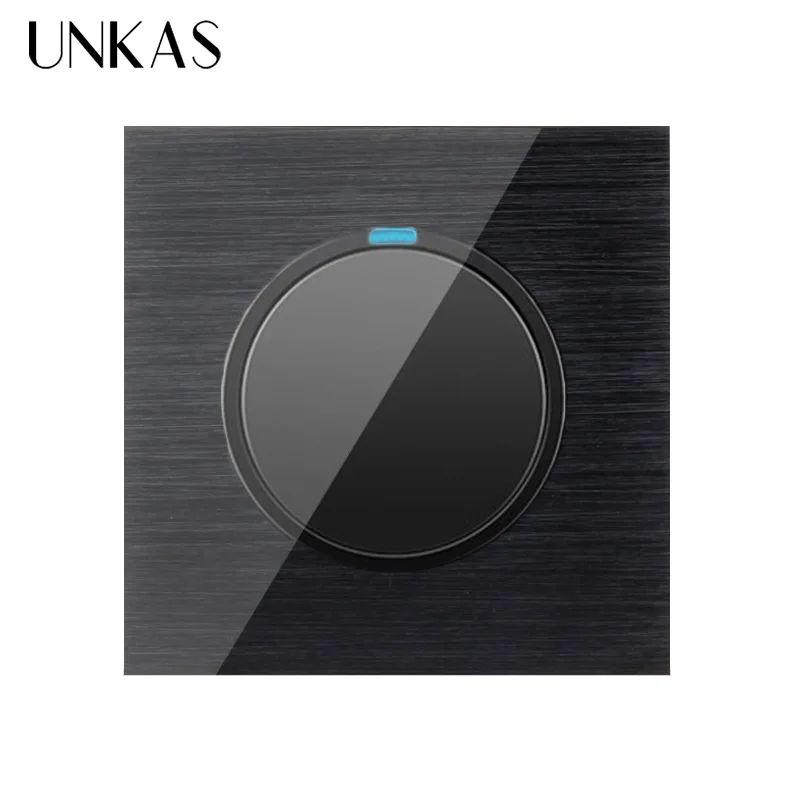 UNKAS роскошный 1 комплект способ случайный клик вкл/выкл настенный выключатель