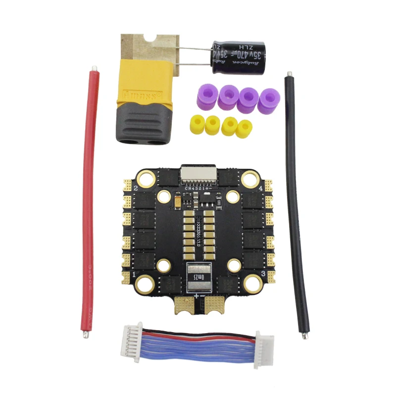

HAKRC 45A BLheli_S 2-6S 4in1 Brushless ESC Double Hole Support DShot150/300/600 PWM Oneshot125/42 Multshot for Camera Drone FPV