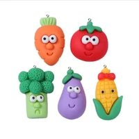 resin mini cute vegetable charms flatback kawaii maize cauliflower pendants scrapbooking craft diy earrings hair accessories