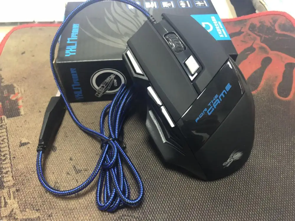 USB Проводная мышь профессиональная игровая 7 кнопок эргономичная 5500 dpi