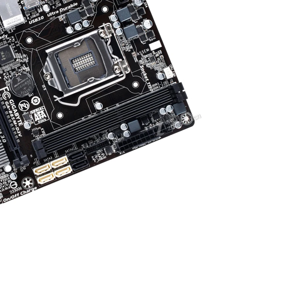 Gigabyte GA-B85M-D2V рабочего Материнская плата B85M-D2V B85 LGA 1150 Core i7 i5 i3 DDR3 16G SATA3 USB3.0 VGA, HDMI, DVI микро-atx корпус