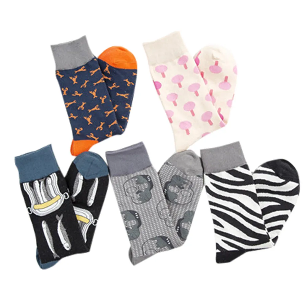 Красочные осенние модные Носки повседневные хлопковые со вкусом Skarpetki Ки Женские