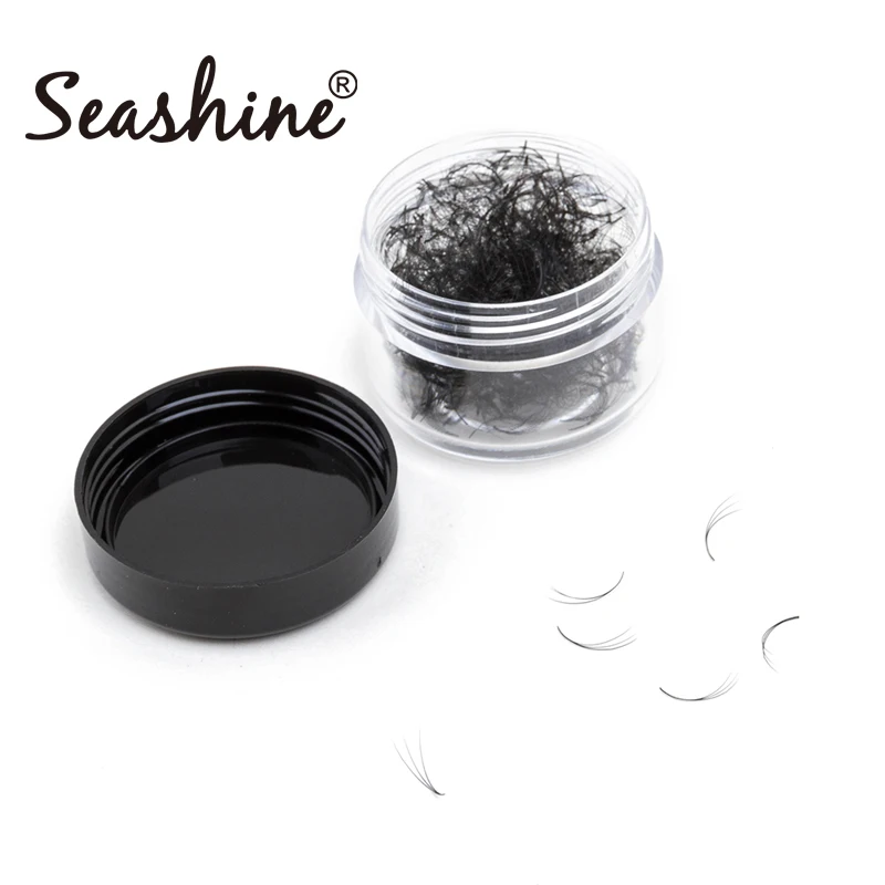 Готовые вееры Seashine 300 веера объемная банка для ресниц короткий стержень готовые