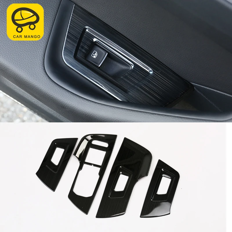 Carманго для VW Volkswagen Arteon автомобильный Стайлинг для панели управления окон Кнопка подъема крышка Sitcker рамка хромированная отделка Аксессуары
