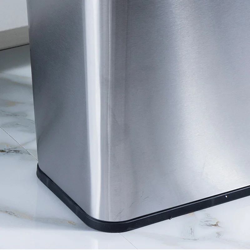 8L Нержавеющая сталь прямоугольник мусорная корзина для мусора мусорный бак