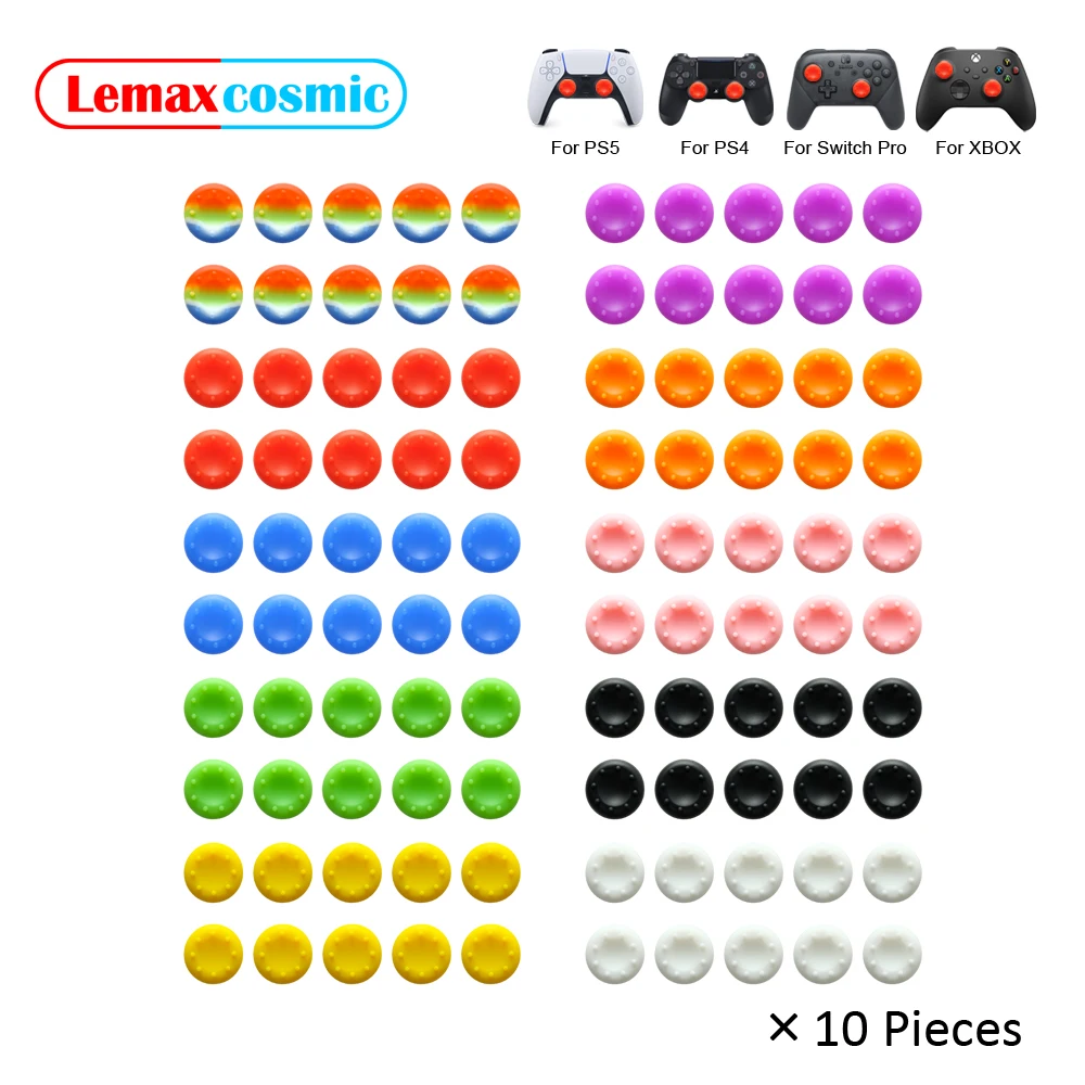 10 шт. колпачки для джойстика Nintendo Switch Pro Sony Playstation DualSense Dualshock 4 5 PS4 PS5 | Электроника
